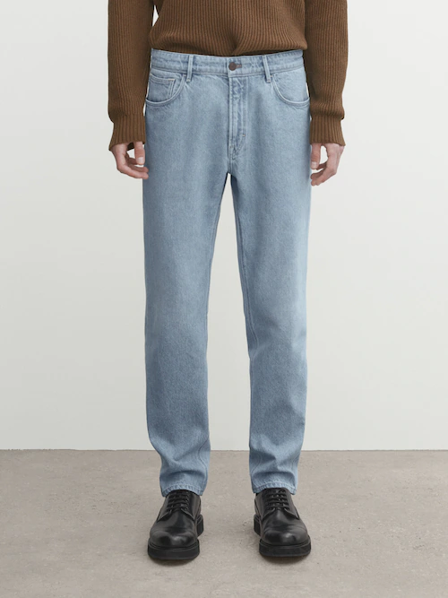Men's tapered-fit jeans - Massimo Dutti