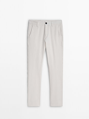Tapered-fit corduroy chinos