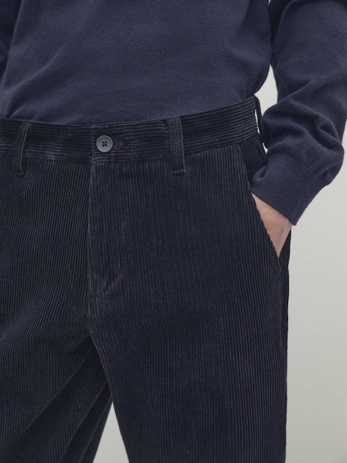 Navy Blue Mens Corduroy Pants Limited Edition Dark Blue Corduroy Trousers  for Men Big and Tall Men Custom Orders -  Canada