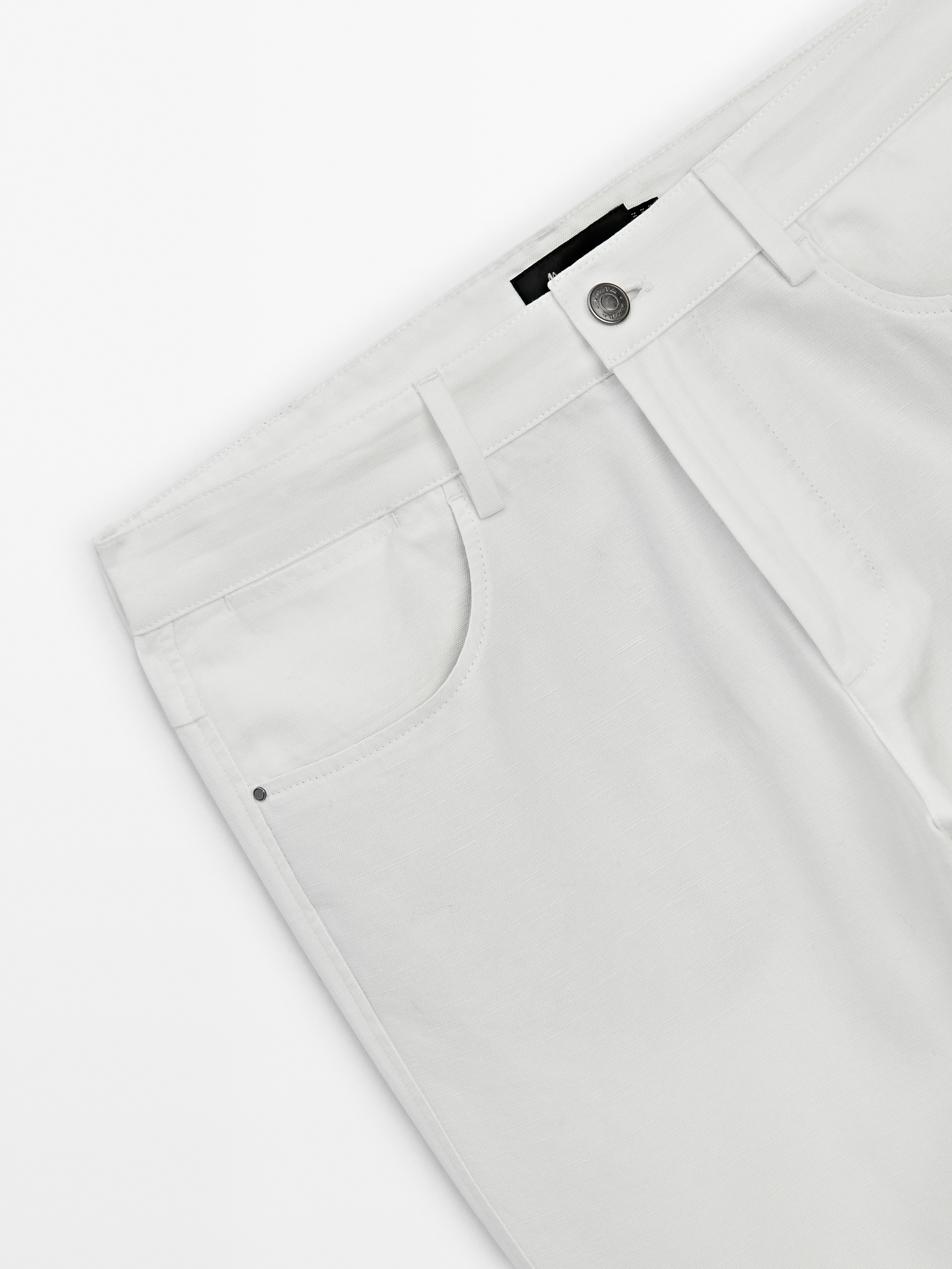 Denim tapered fit pantolon_5