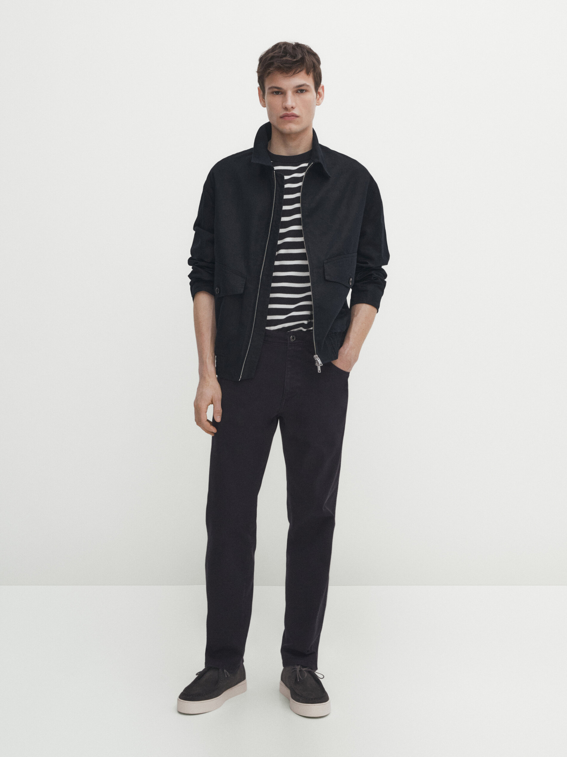 Jeans Relaxed-Fit · Marineblau, Rostbraun, Khaki, Nerzfarben  