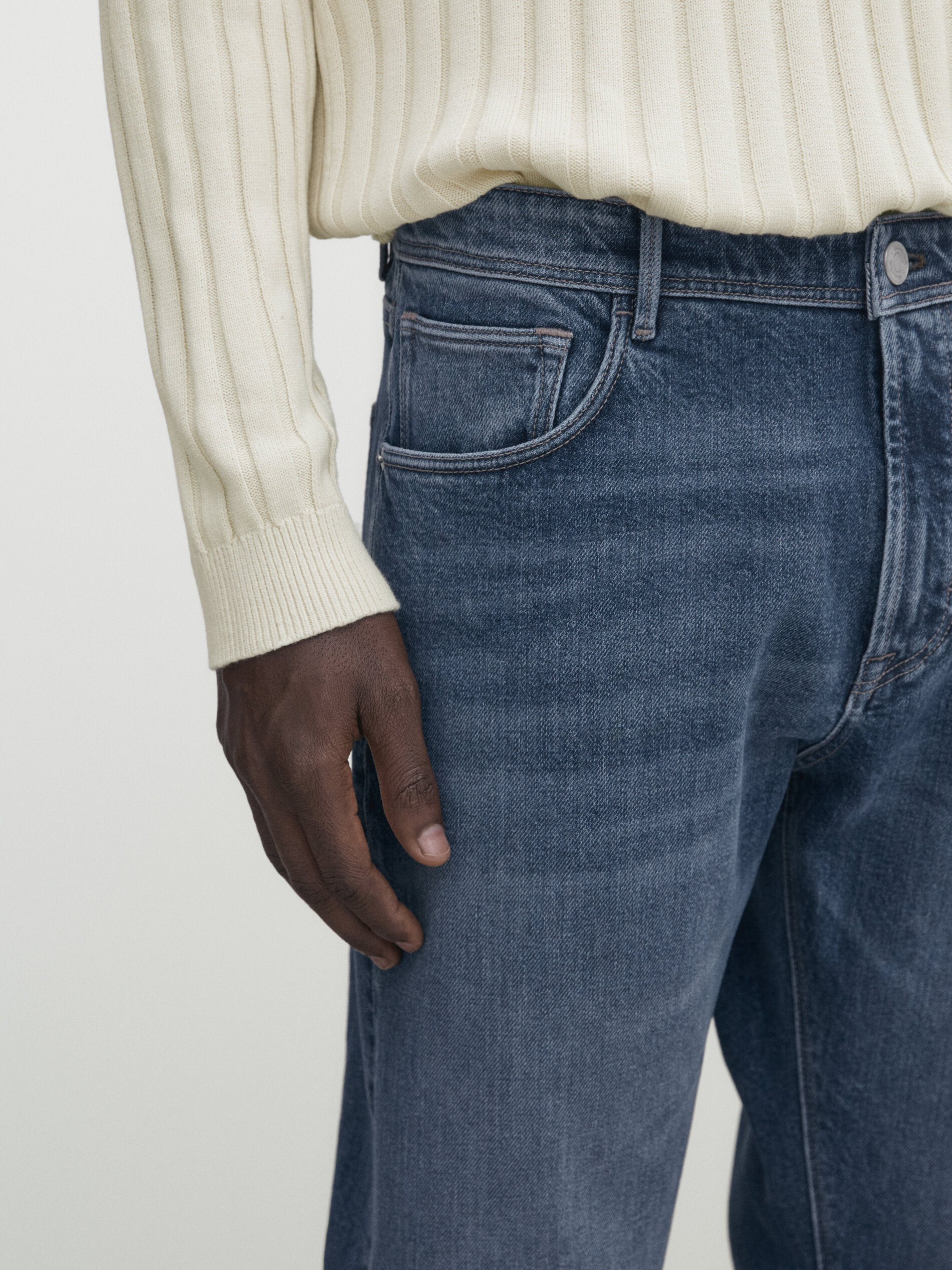 Jeans stone wash slim fit