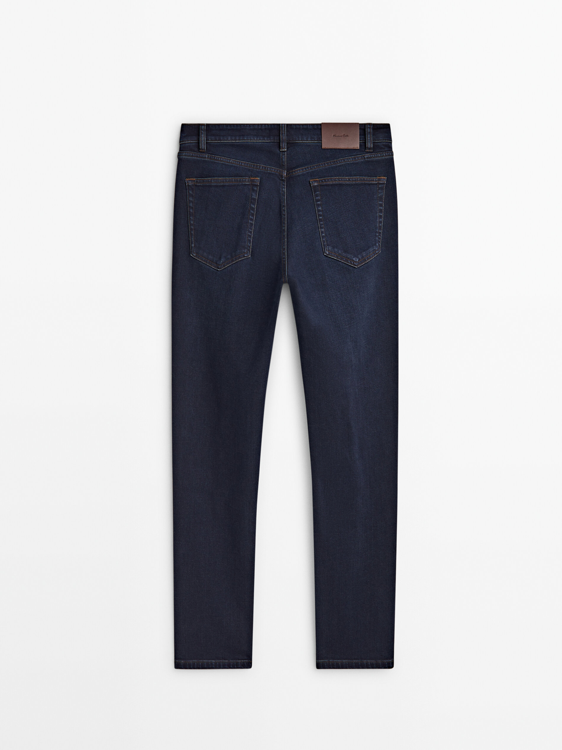 Jeans brushed rinse wash relaxed fit