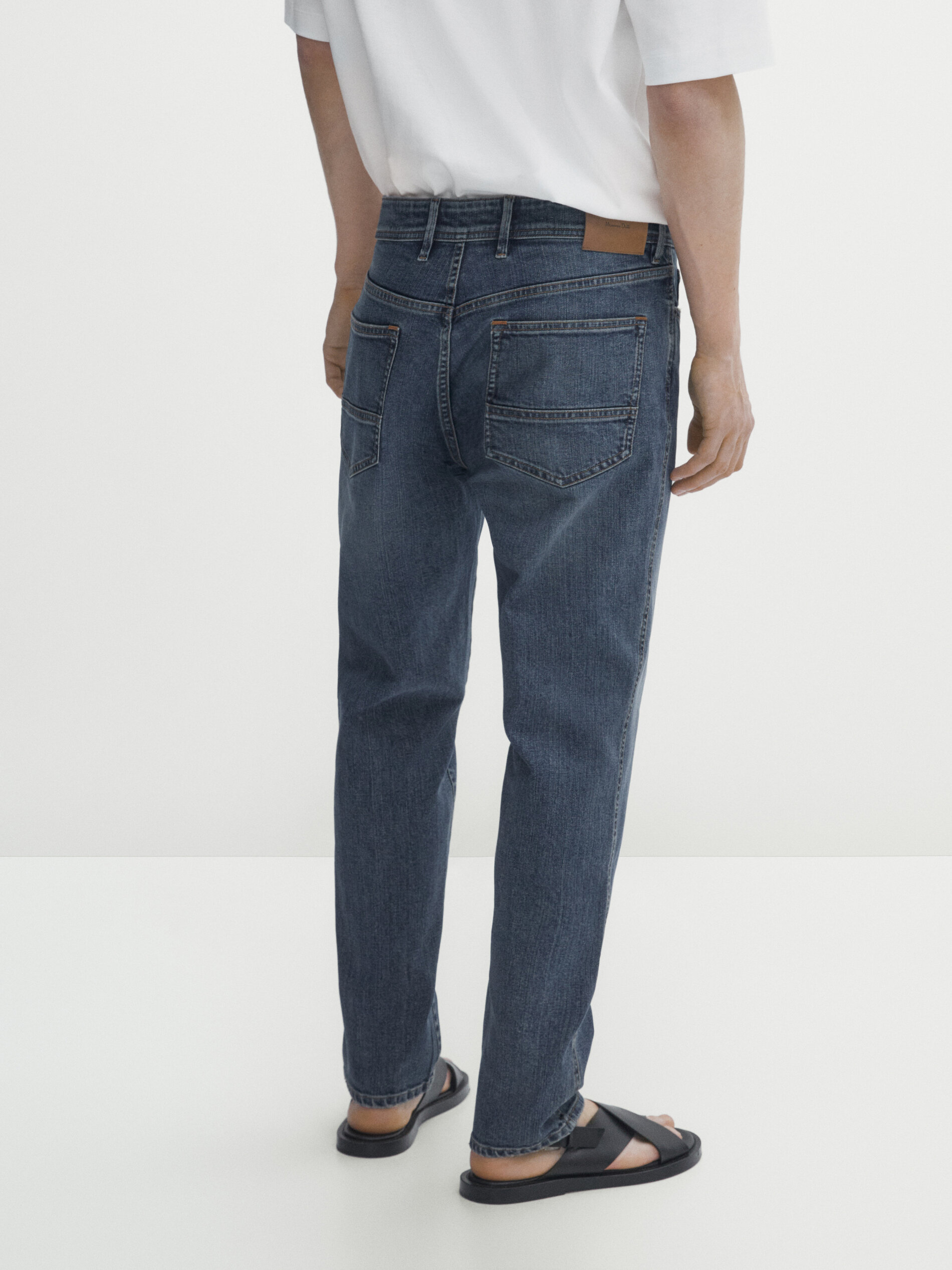 Jeans dirty wash tapered fit