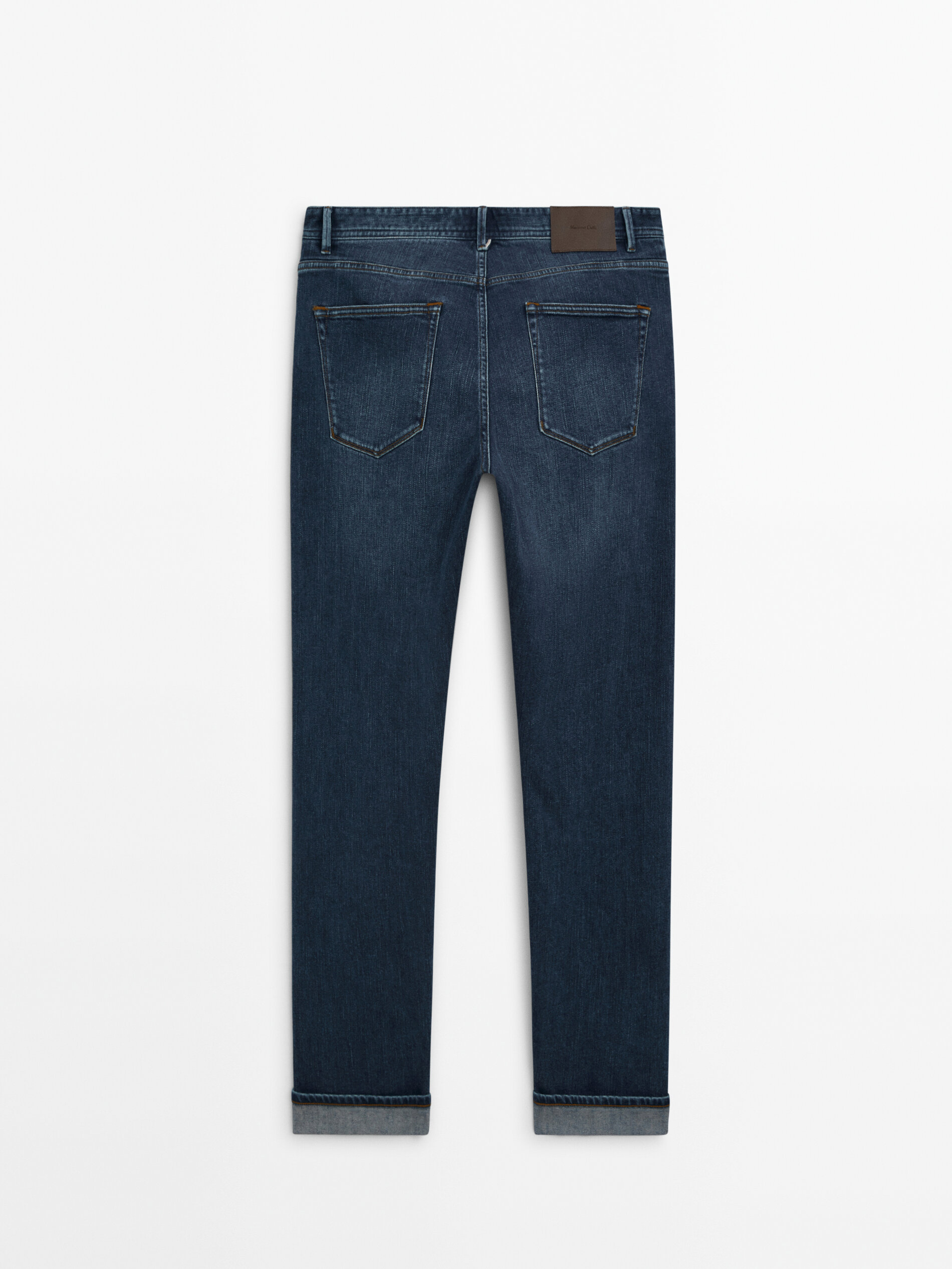 Jeans selvedge mid stone wash tapered fit