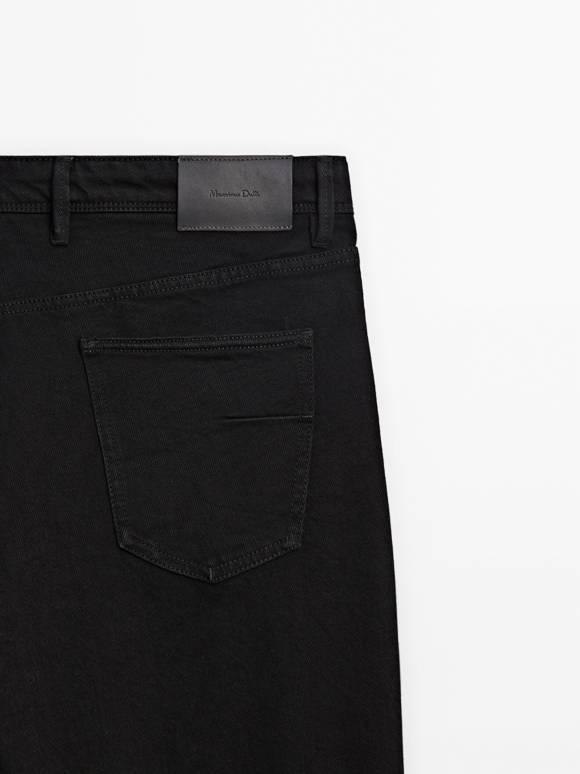 Slim-fit rinse wash jeans · Black · Dressy | Massimo Dutti