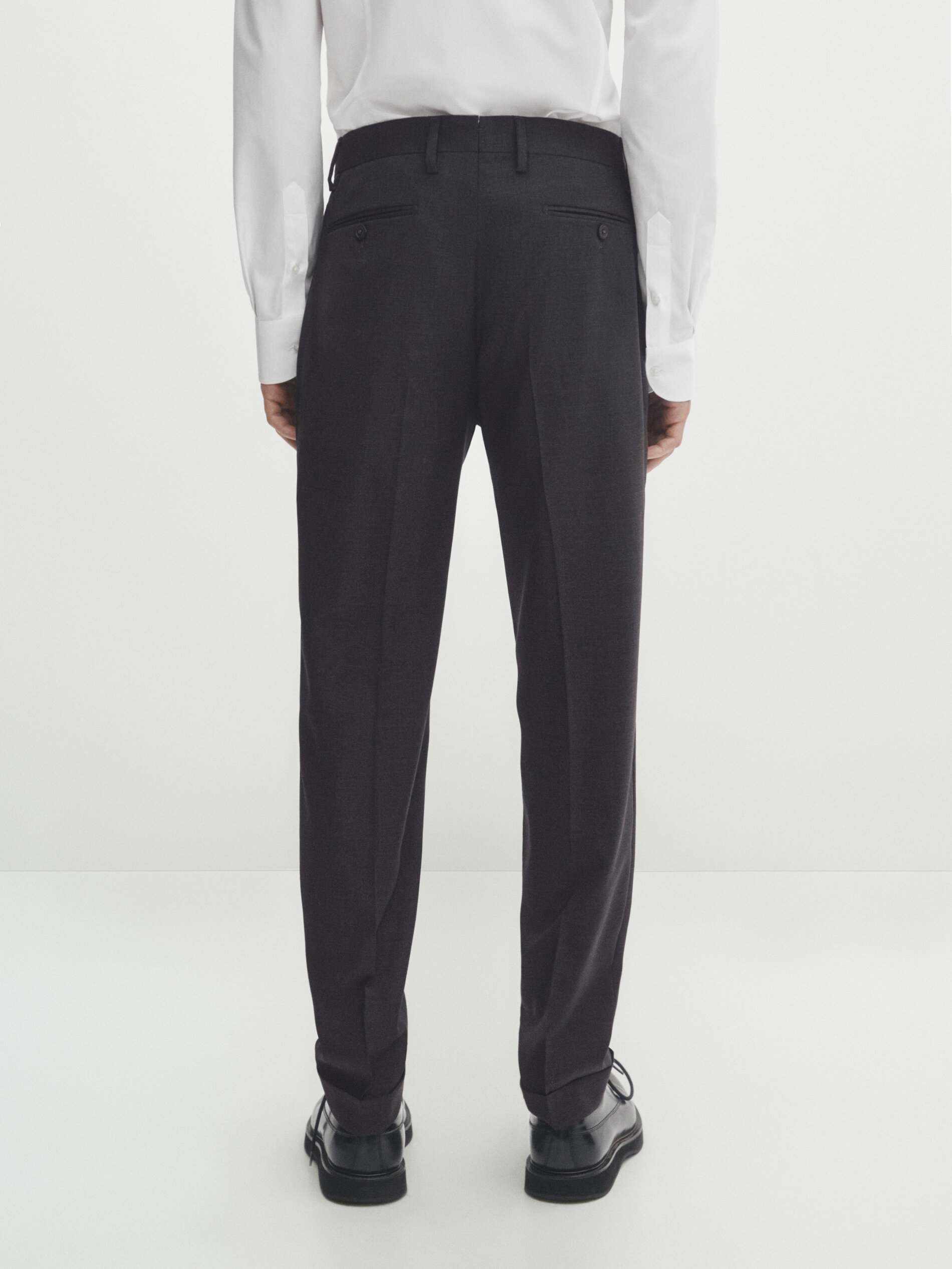 Men's Relaxed Seam Suit Trousers | Boohoo UK