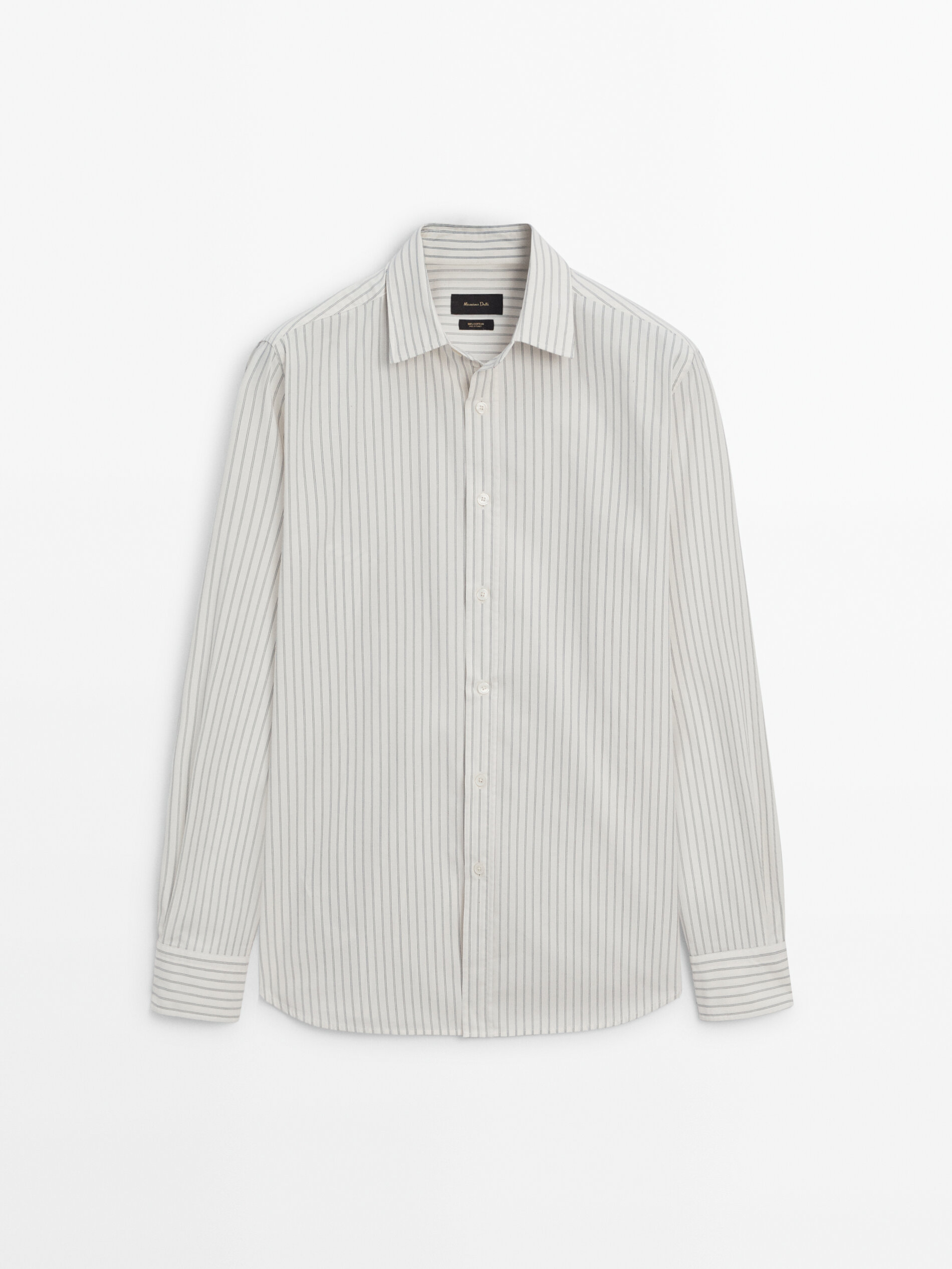 Relaxed-fit striped cotton shirt