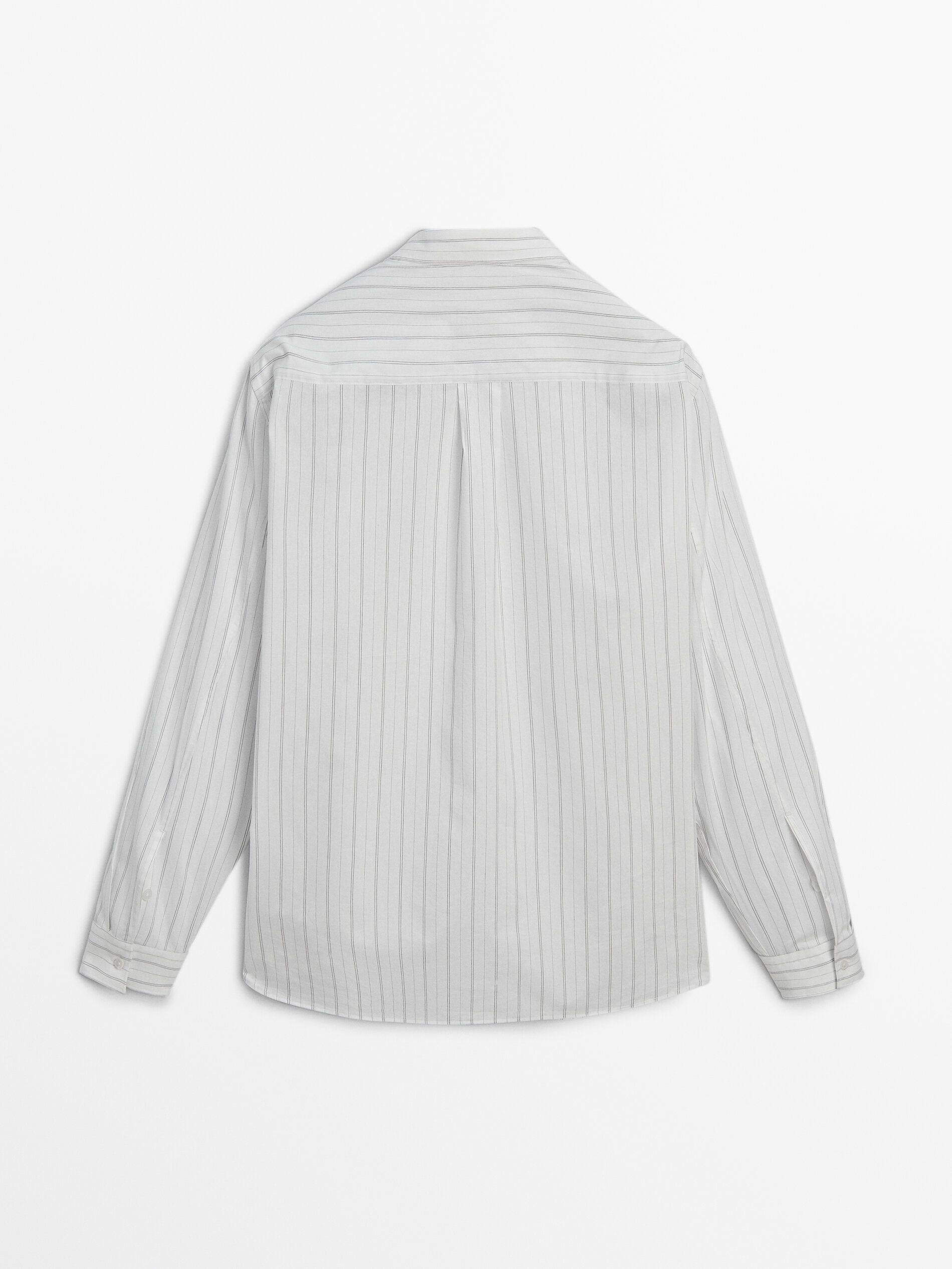 Camisa algodón raya doble relaxed fit