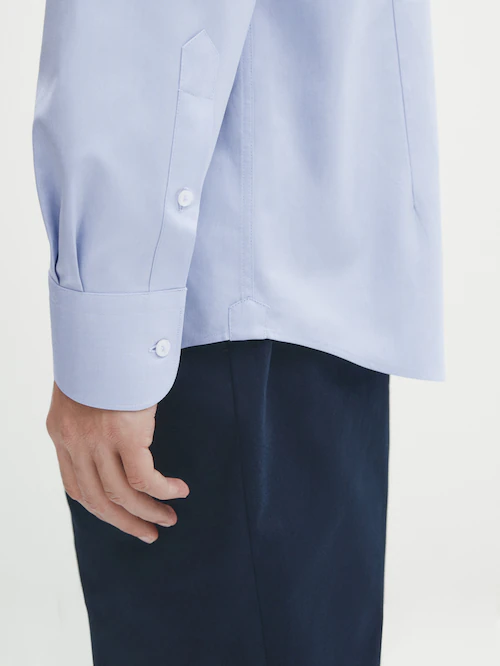 Men's Pale Blue Cotton Twill Formal Shirt
