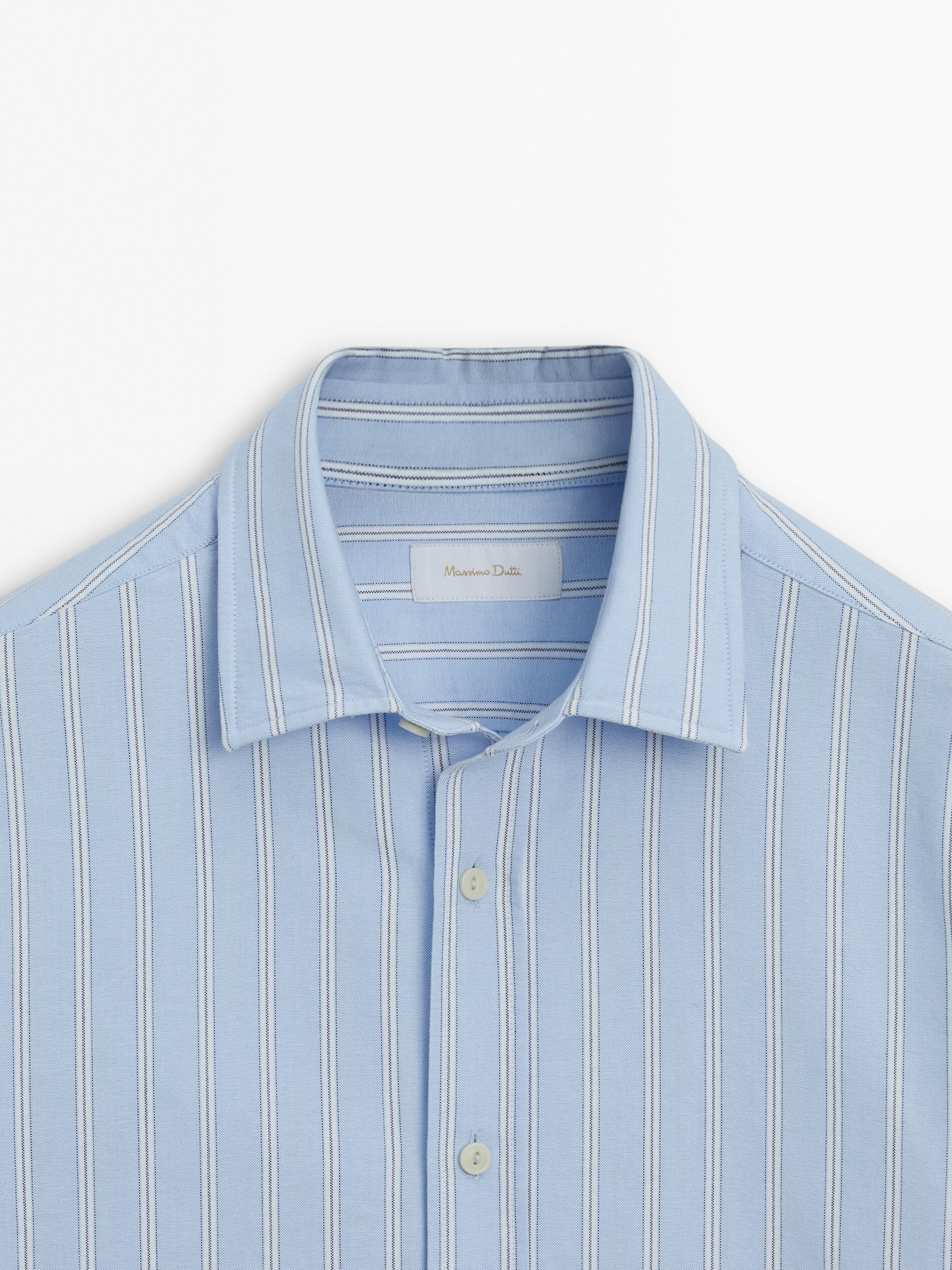 Wide Stripe Cotton Shirt
