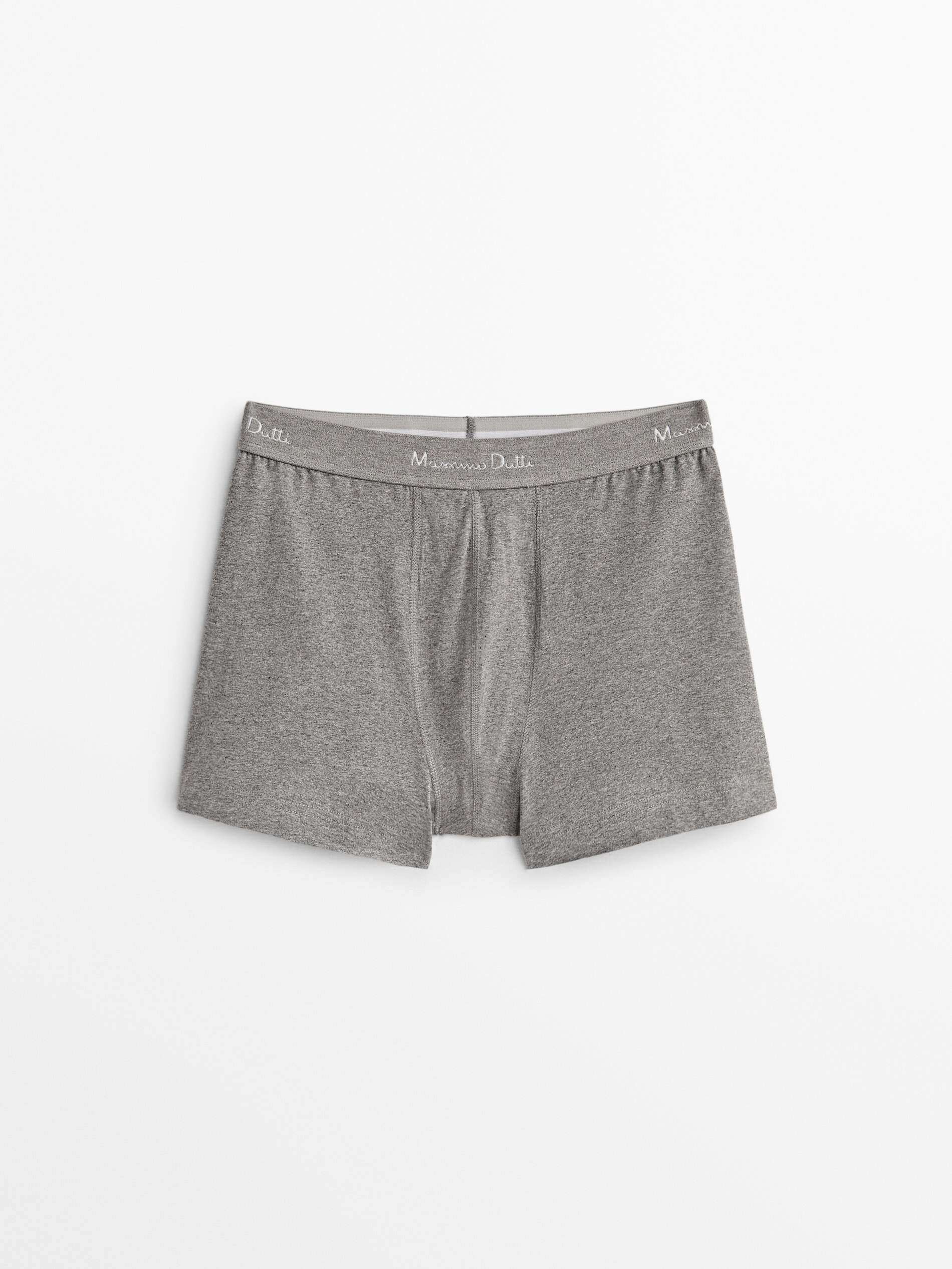 Plain cotton blend boxers