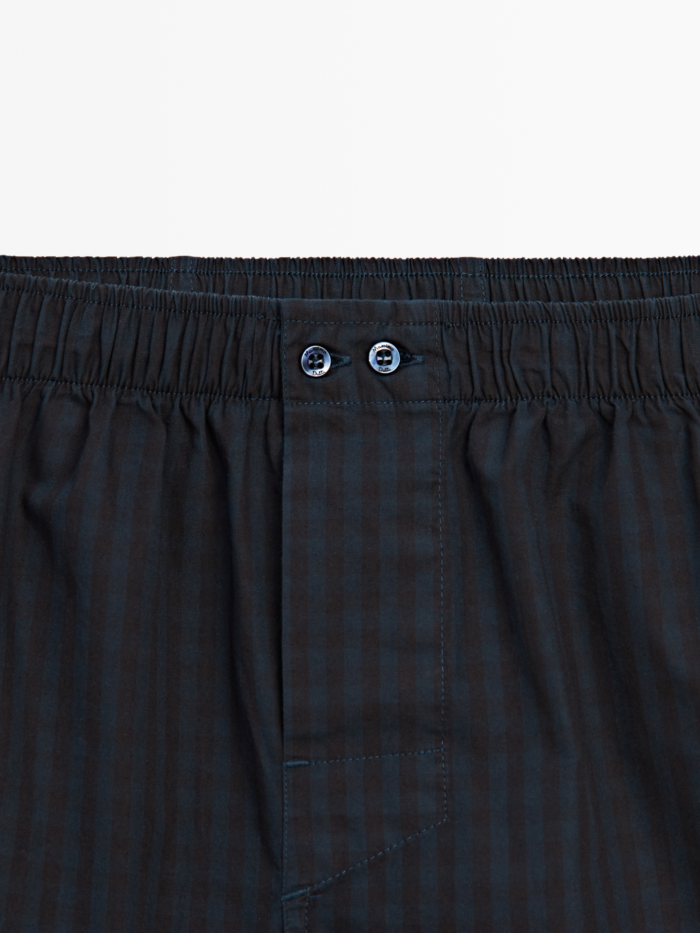 Lacivert kareli poplin boxer_4