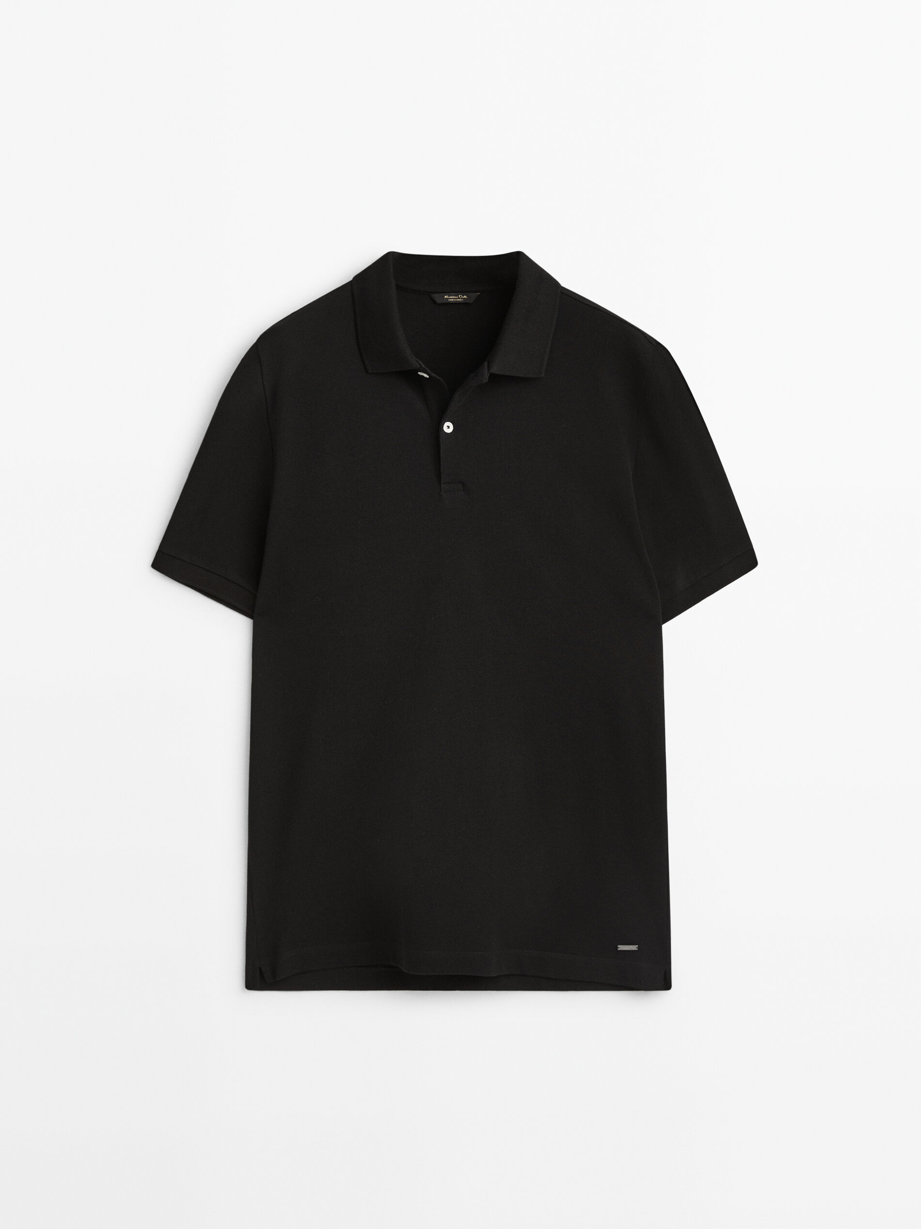 Piqué 100% cotton polo shirt