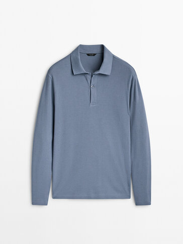 Cotton polo discount shirts long sleeve