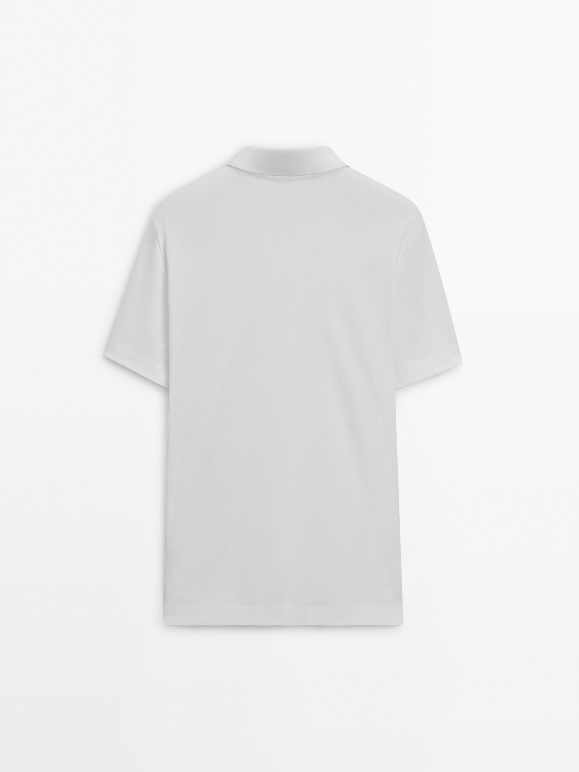 Поло с короткими рукавами и воротником на молнии · Белый, Кротово ...