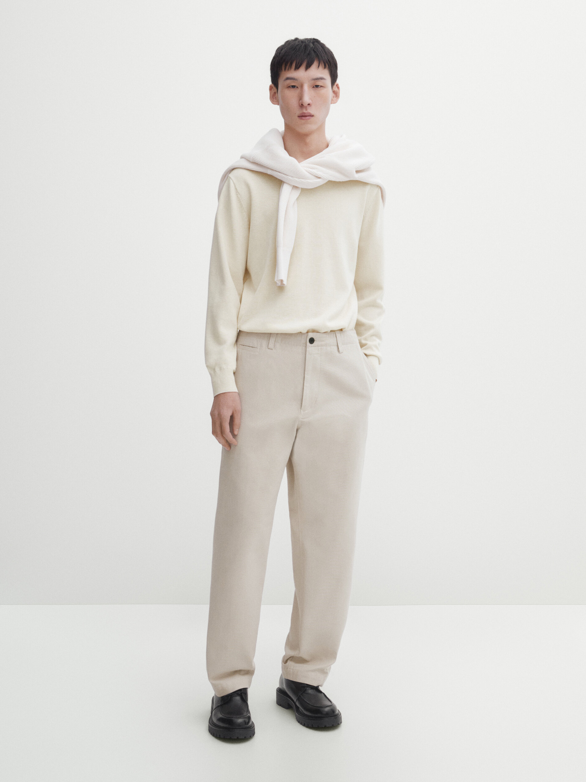 BEIGEFARBENE PULLOVER - Massimo Dutti 