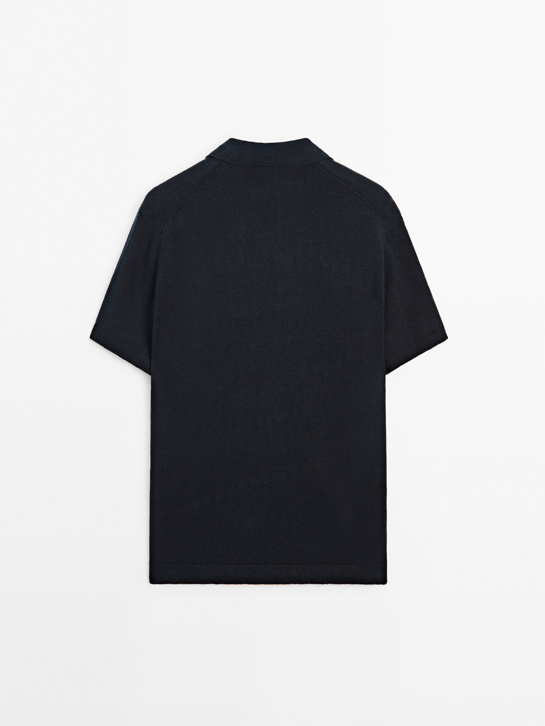 Linen blend knit polo sweater -Limited Edition
