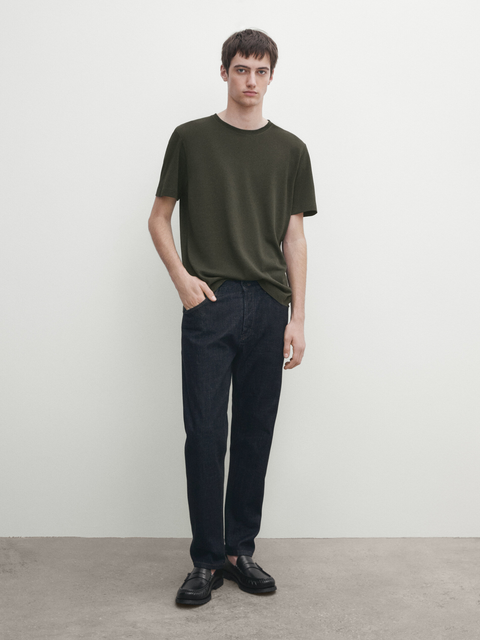 GREEN T-SHIRTS - Massimo Dutti