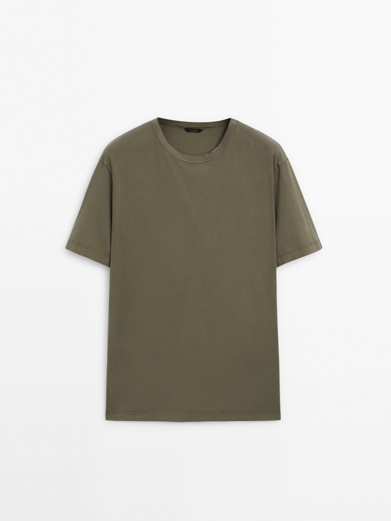 Massimo Dutti Faded Short Sleeve T-shirt In Green