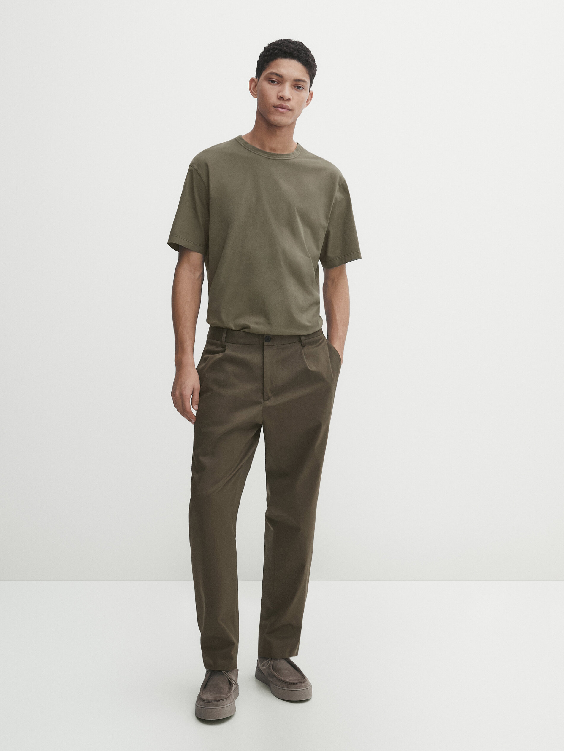 GREEN T-SHIRTS - Massimo Dutti