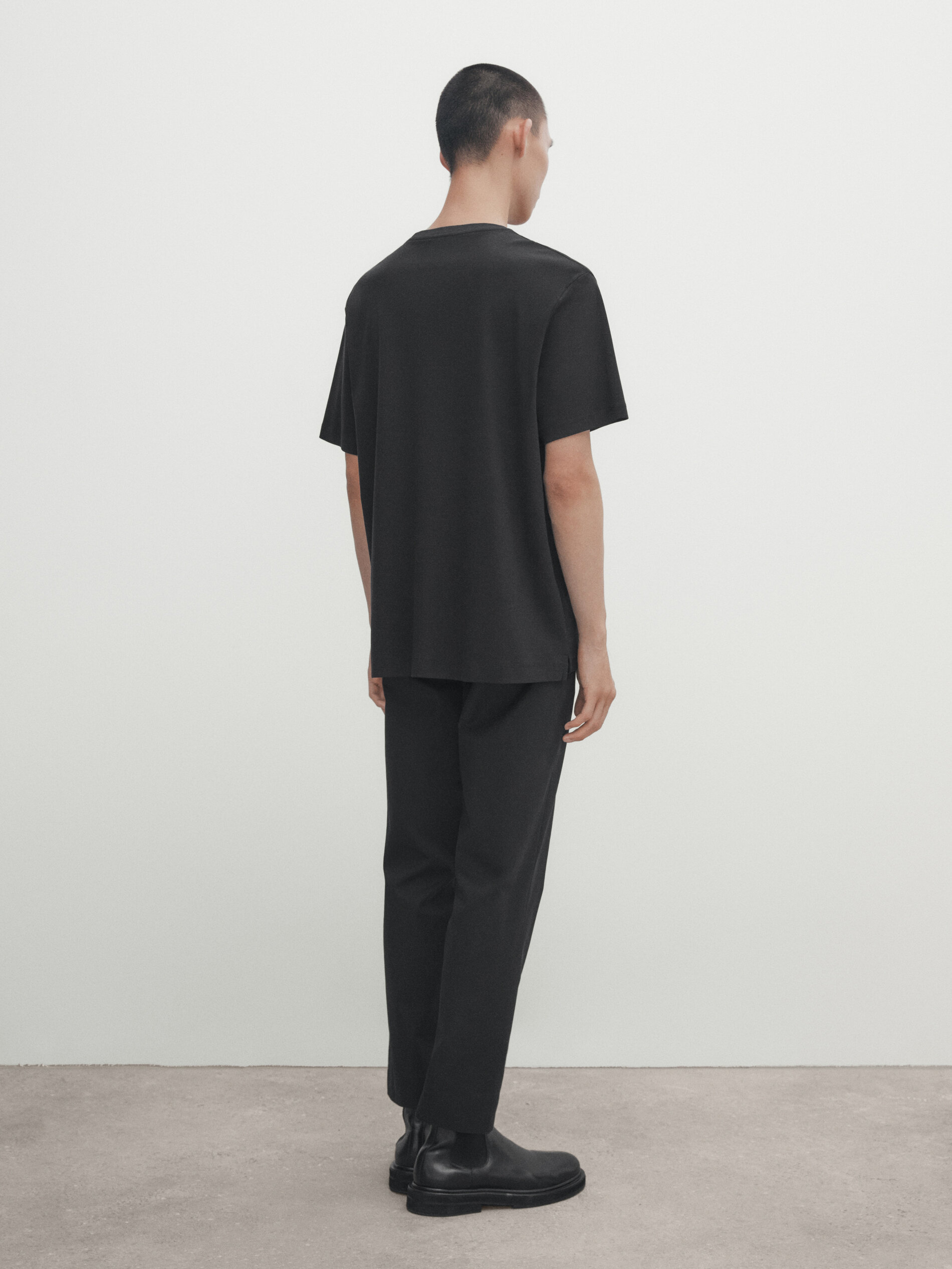 Relaxed fit short sleeve cotton T-shirt - Studio