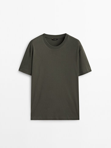 Khaki t outlet shirt