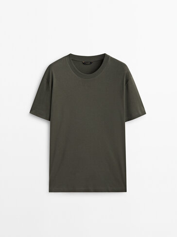 100% cotton medium weight T-shirt · Greyish Green, Olive, Navy Blue, Cream,  Blue, Petroleum, Charcoal Grey, Khaki, Black, Brown, White · T-shirts And  Polo Shirts