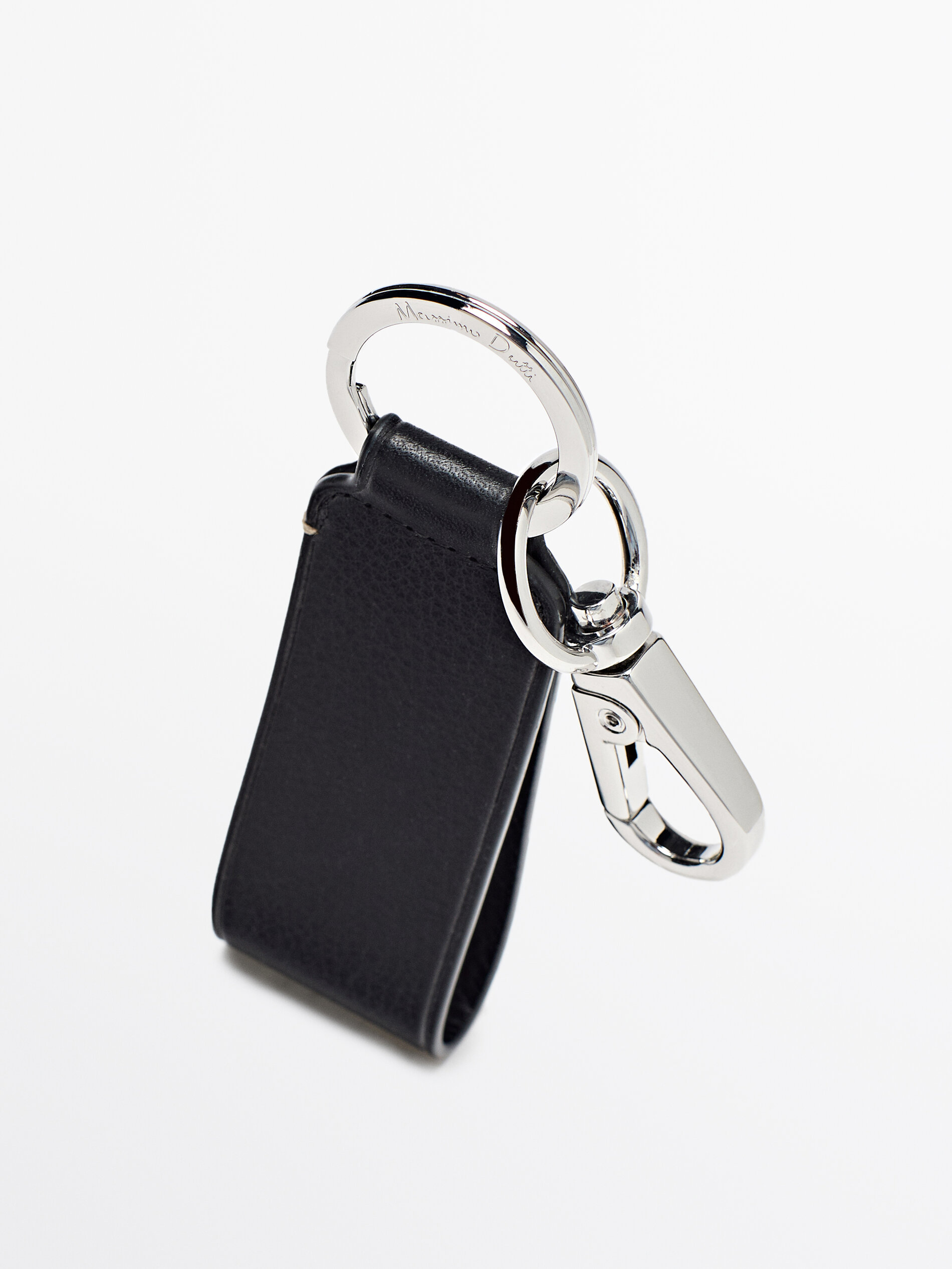 Leather key ring with lobster clasp