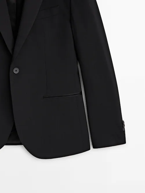Black tuxedo suit blazer · Black · Dressy