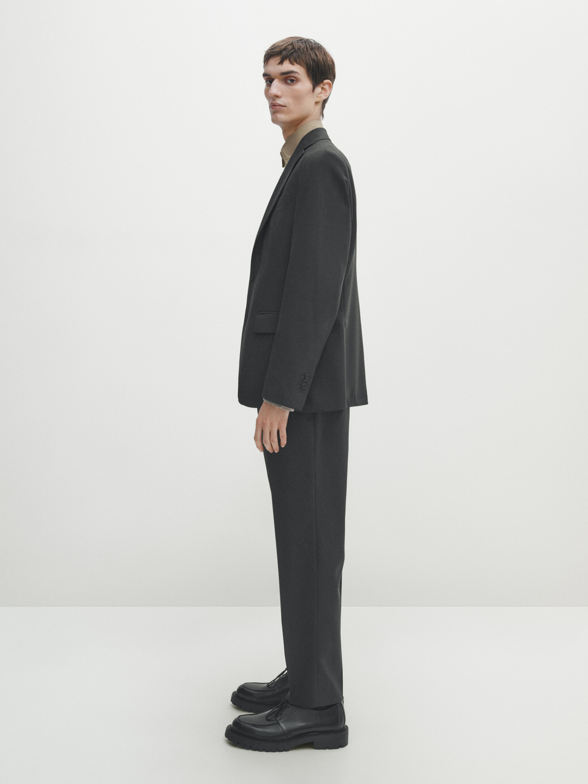 Grey stretch wool suit blazer · Anthrazitgrau · Abendgarderobe 