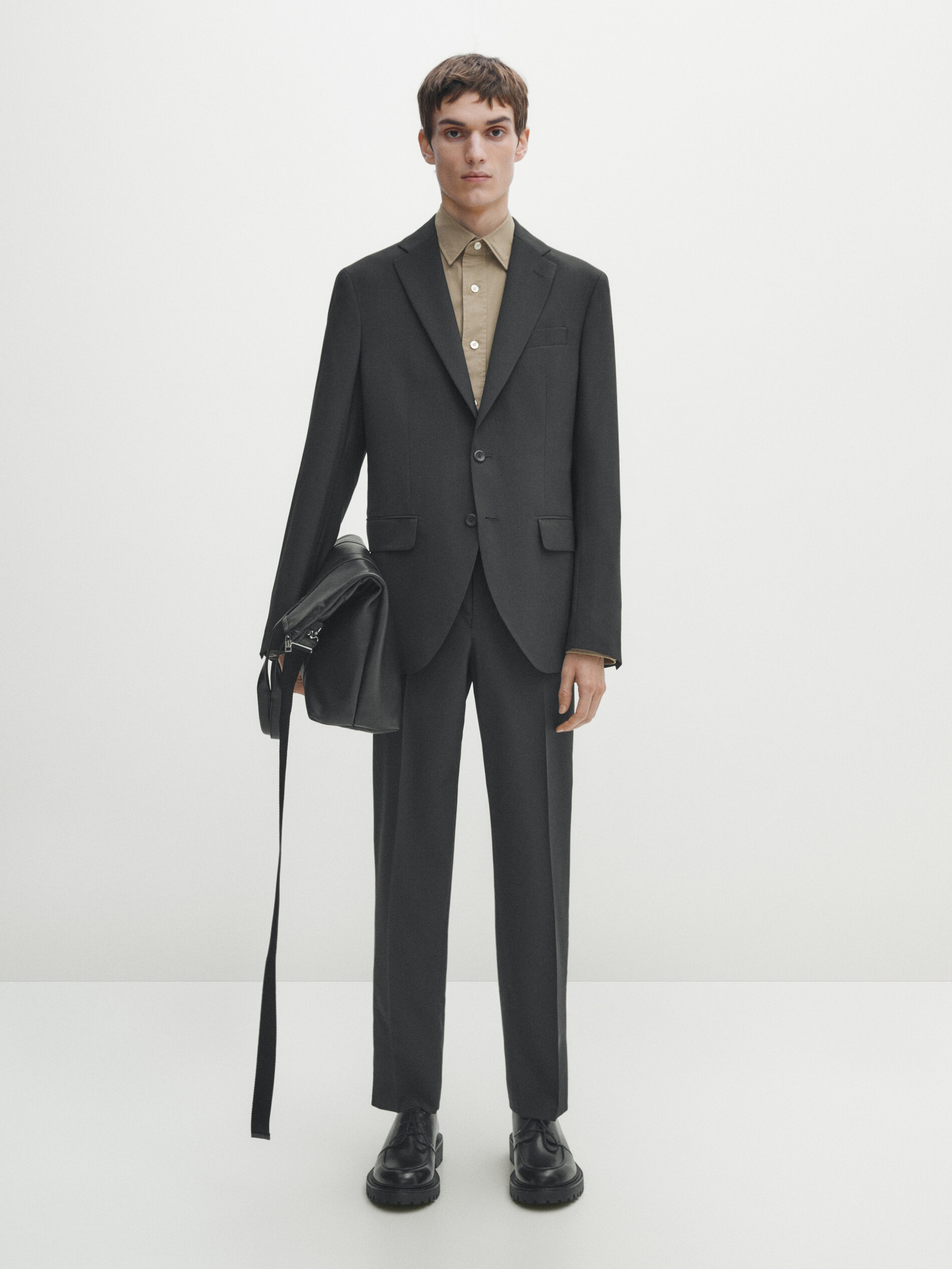Grey stretch wool suit blazer · Anthrazitgrau · Abendgarderobe 