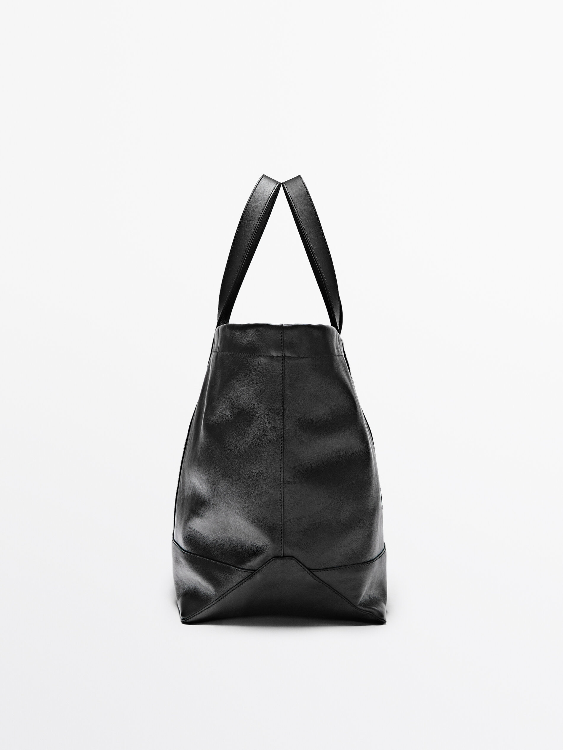 Nappa leather weekender bag