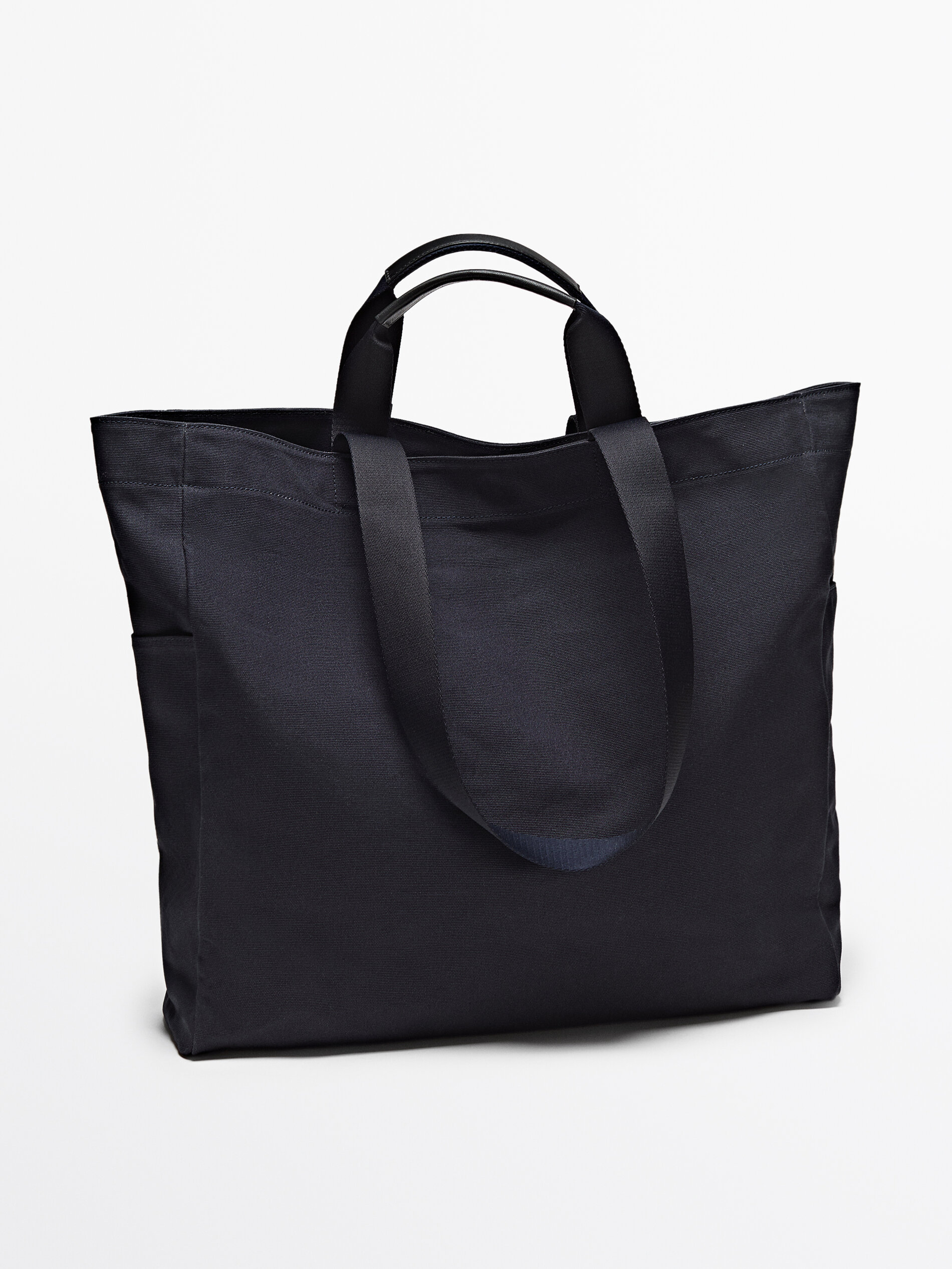 maxi-canvas-shopper-bag-blue-khaki-accessories-massimo-dutti