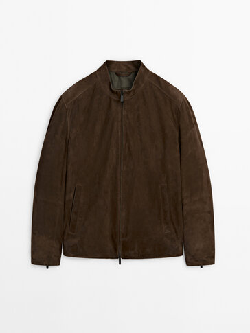 Massimo dutti shop leather jacket mens