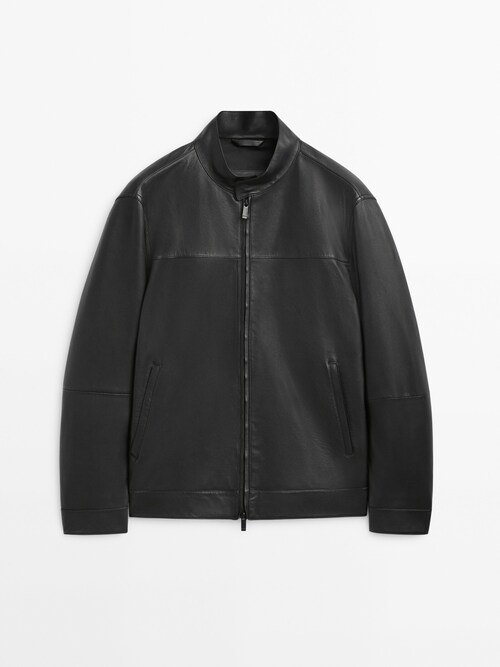 Black Nappa Leather Shirt
