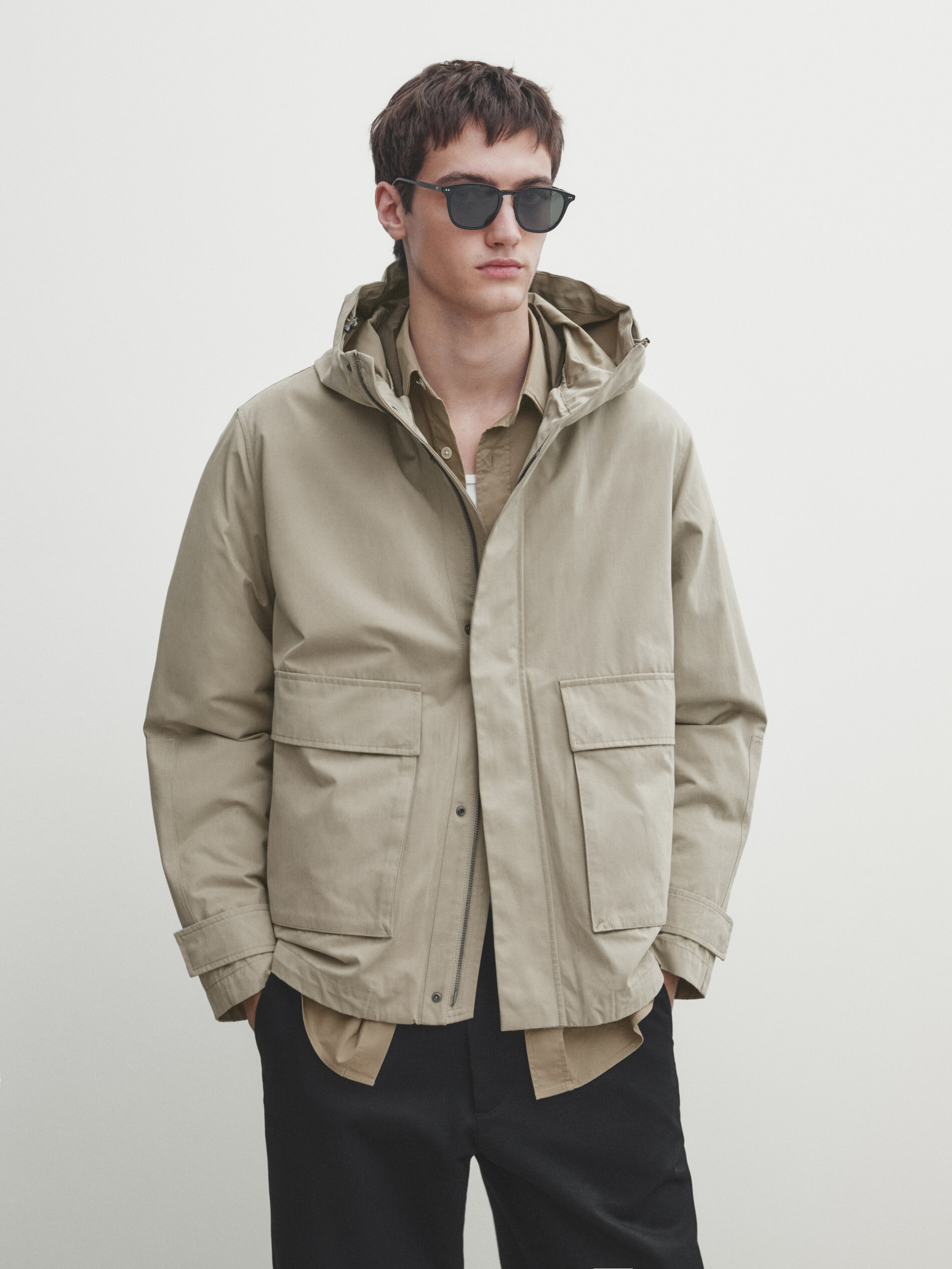Parka with detachable interior · Stone · Coats And Jackets 