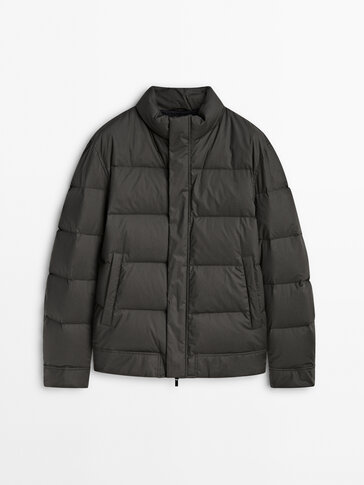 Massimo dutti shop velvet down jacket