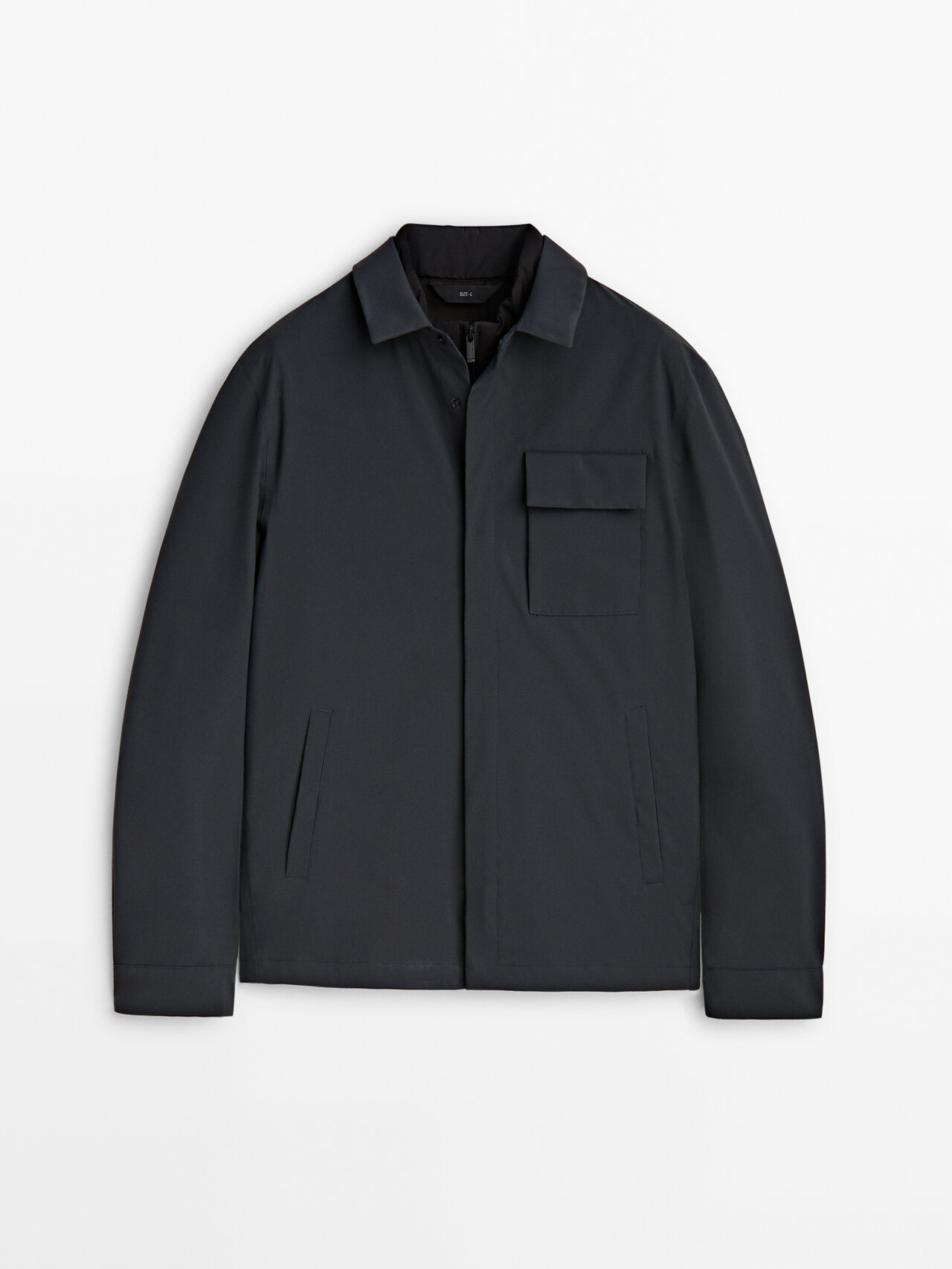 Massimo Dutti 2-in-1 Technical Jacket In Anthracite Grey