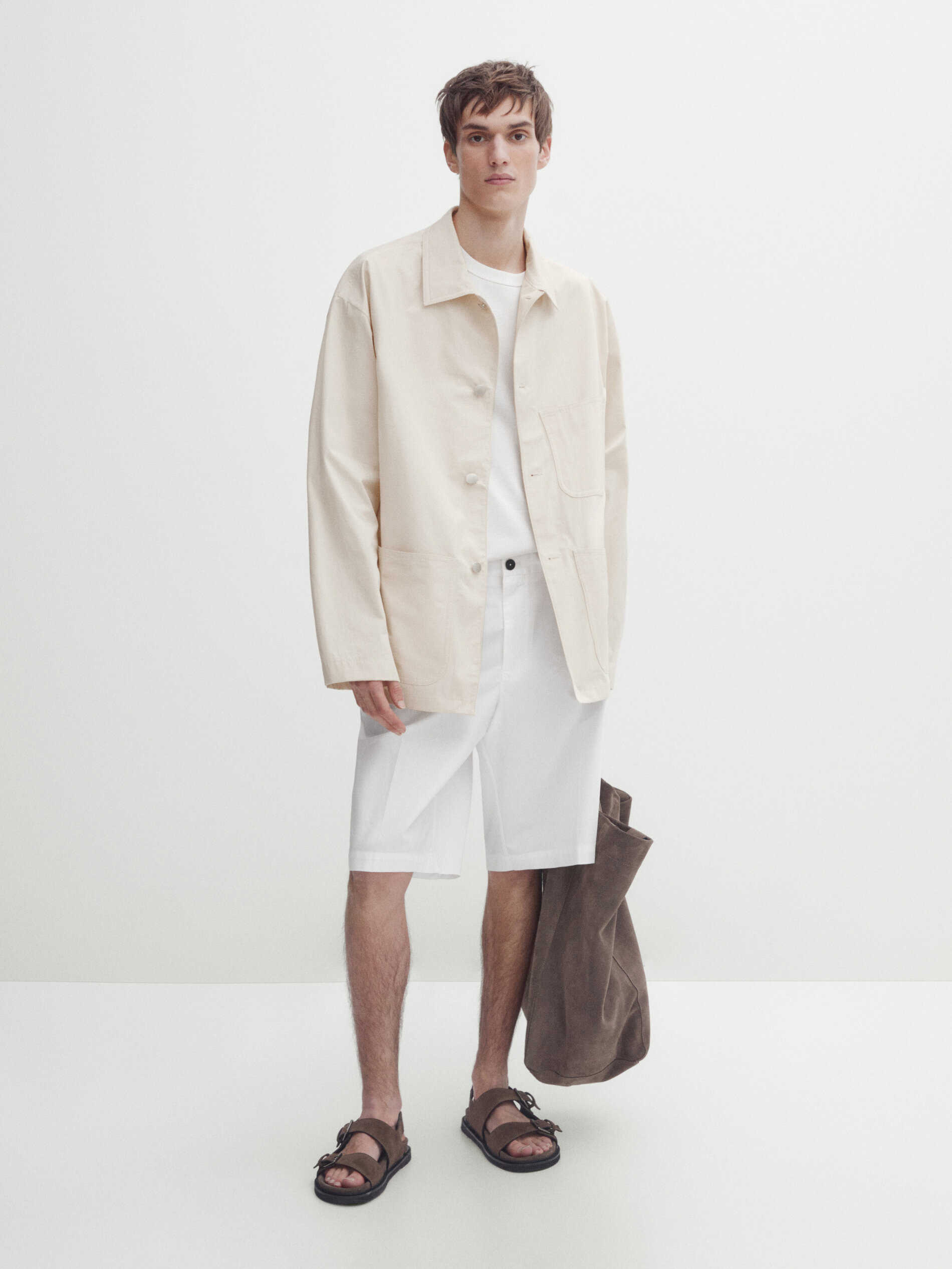 Куртка-рубашка из 100% хлопка — Studio - Massimo Dutti Казахстан