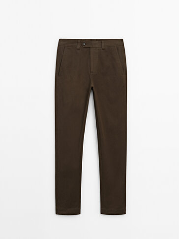 Ben Sherman | Men's Cotton Linen Blend Trousers | Suit Direct