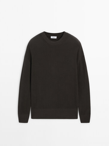 [Casual Cat Print Sweater] Color Block Cat Print Crew Neck Knit Sweater - Loose Fit Pullover - 100% Polyester - Women's Casual for Fall/Winter