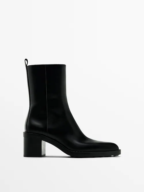 Chunky heel ankle boots · Black · Boots And Ankle Boots