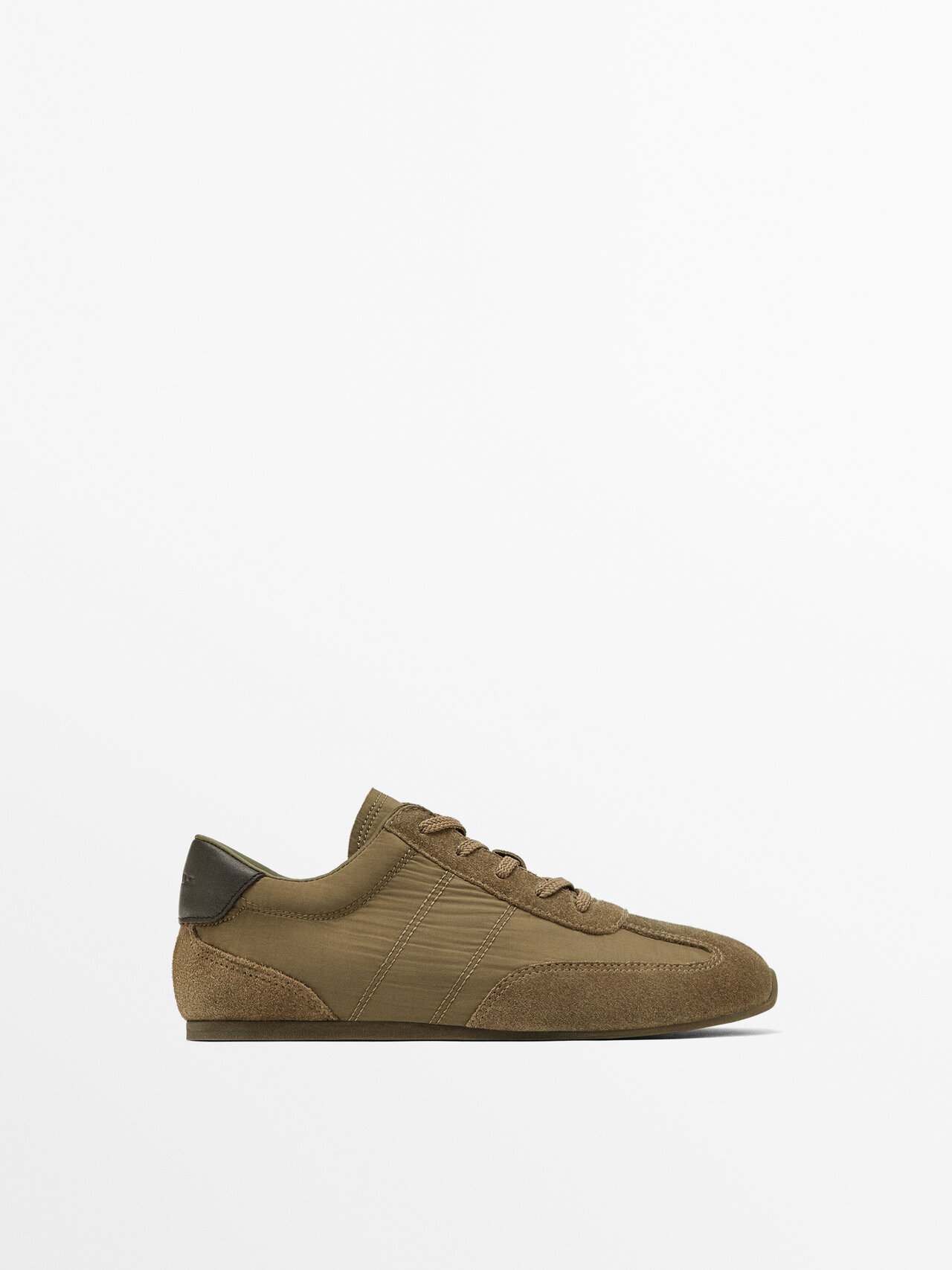 Shop Massimo Dutti Contrast Fabric Trainers In Multicolor