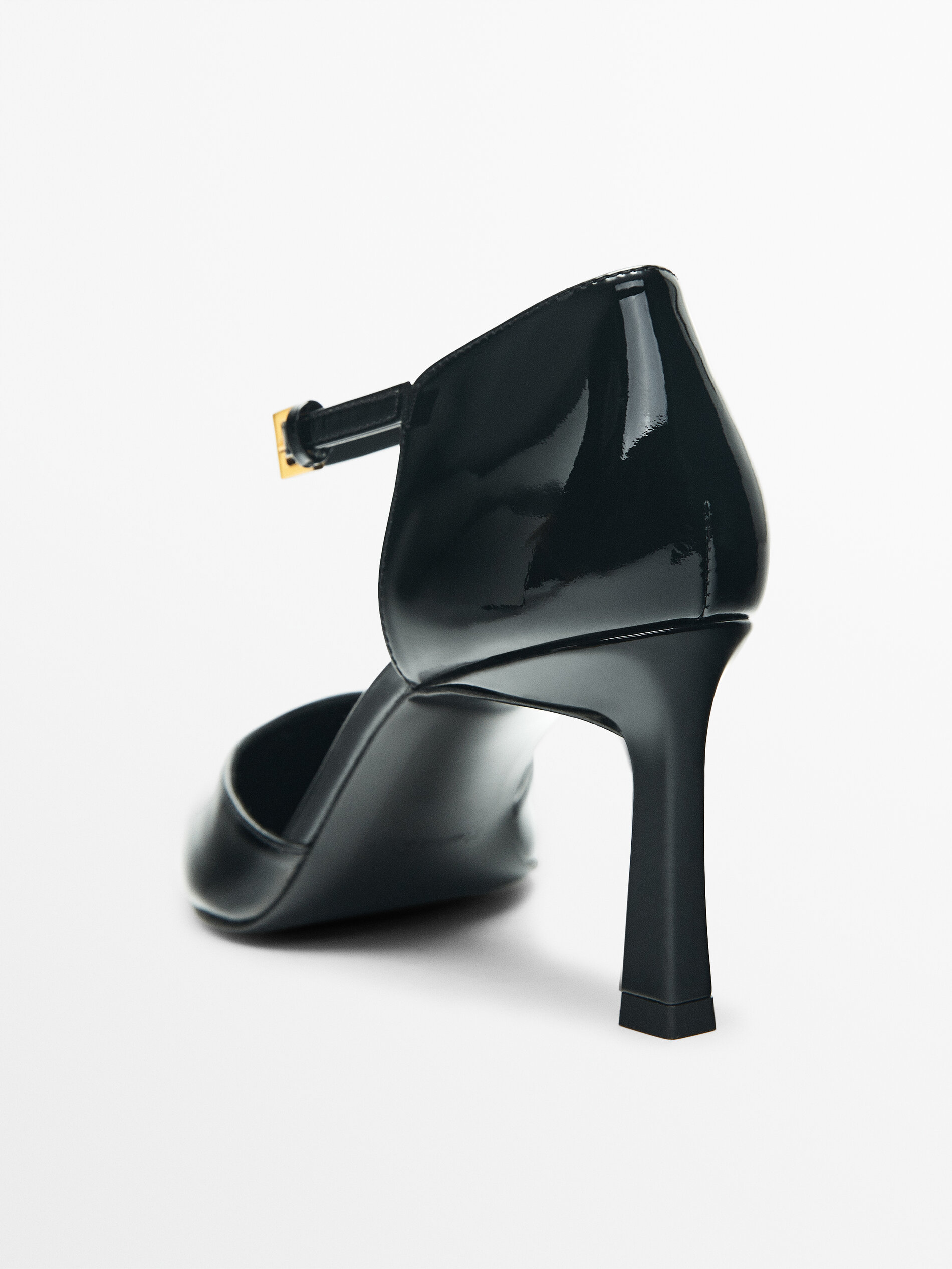 Faux patent leather heels 2025
