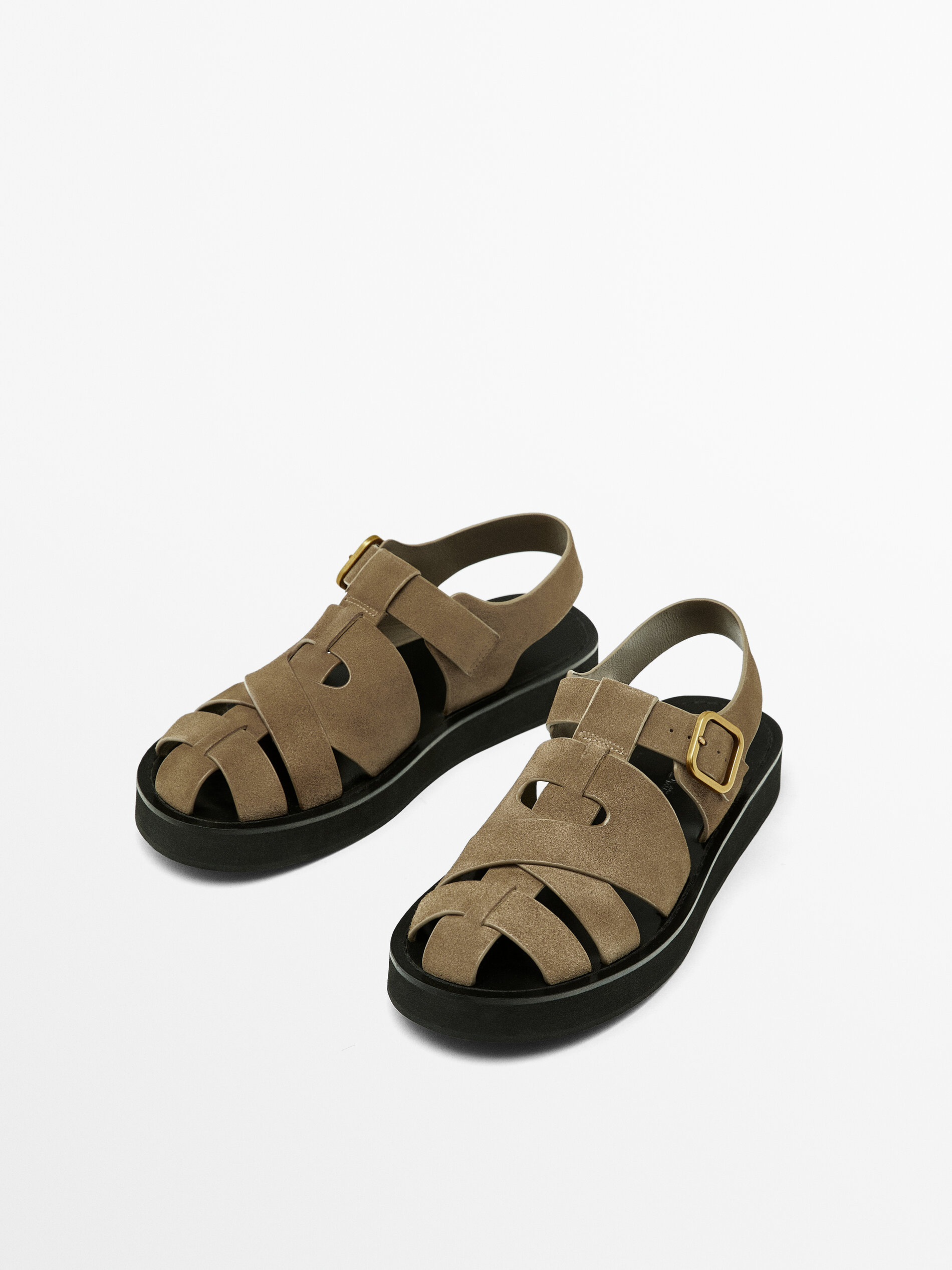 Suede sandals sale