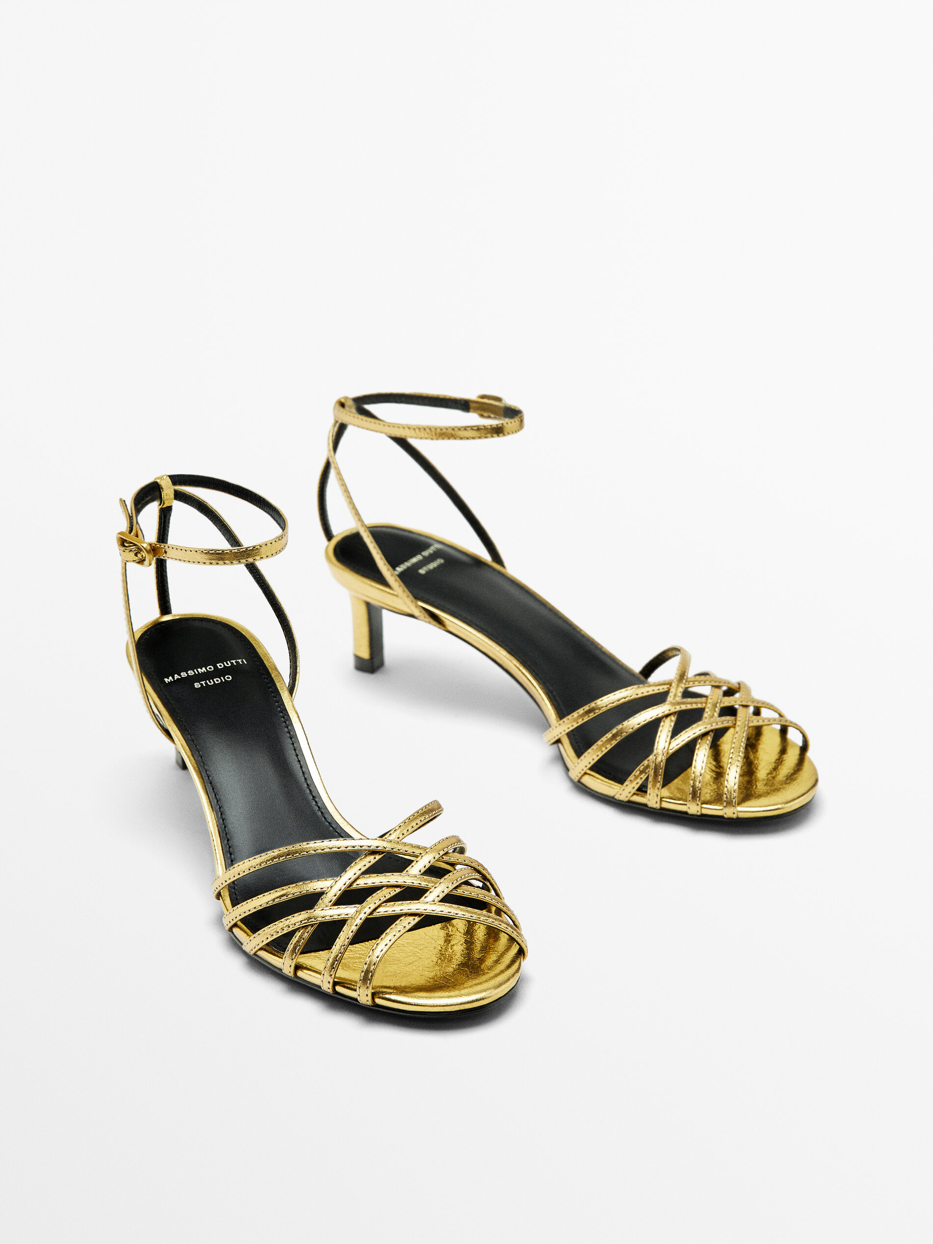 Gold cheap chrome heels