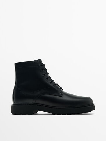 Massimo dutti lace up boots sale