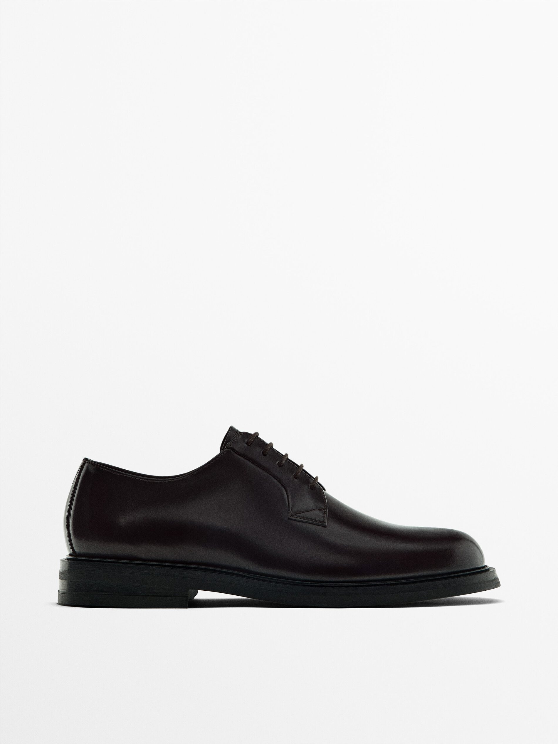 Brown derby shoes · Brown · Shoes | Massimo Dutti