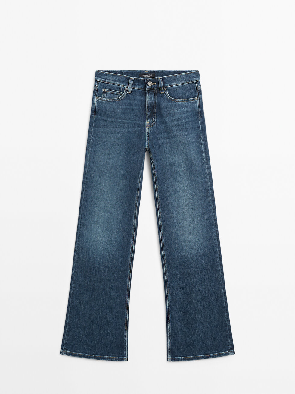 High waist flare fit skinny jeans